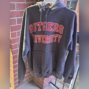 Size L: Champion Rutgers University Pullover Hoodie
